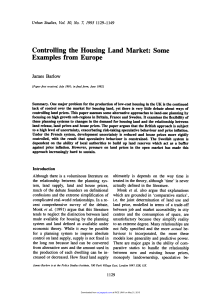 controlling the housing land market- some examples from europe. pdf
