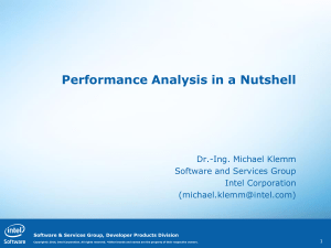 08.Performance Analysis in a Nutshell