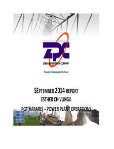 Power Plant Operations report esther