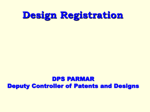 Design Registration: Act 2000 Presentation