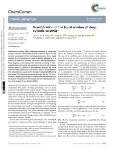 Deep Eutectic Solvents: Liquid Window Quantification