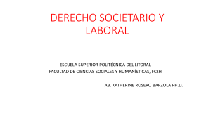 PRESENTACION DERECHO SOCIETARIO Y LABORAL (ADMINISTRACIÓN DE EMPRESAS ESPOL)