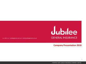 Jubilee General's Company Presentation 2018 - 30072018