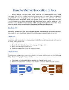 Remote Method Invocation di Java