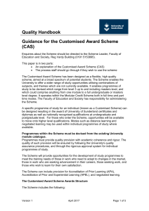 Customised Award Scheme Guidelines v1