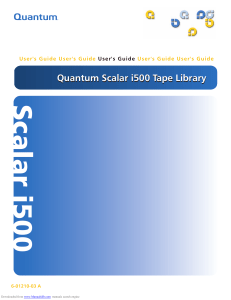 Quantum Scalar i500 User Guide vA (2007)