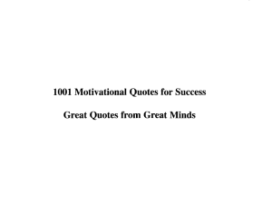 1001 Motivational Quotes for Success Great Quotes from Great Minds