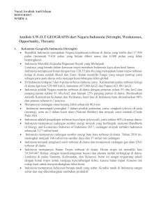 analisis swot geo indonesia