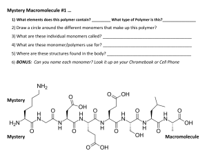 5 Mystery Macromolecules - #1-#5 - Station Questions & images