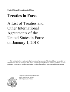 treaties in force