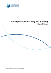 Concept Based Teaching Learning