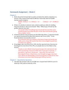 Homework Assignment – Week 2 - Answers