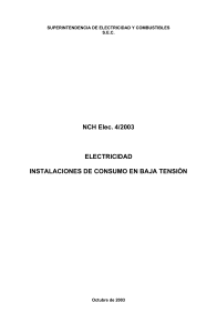 1 NCH ELEC. 4 2003 Norma Eléctrica