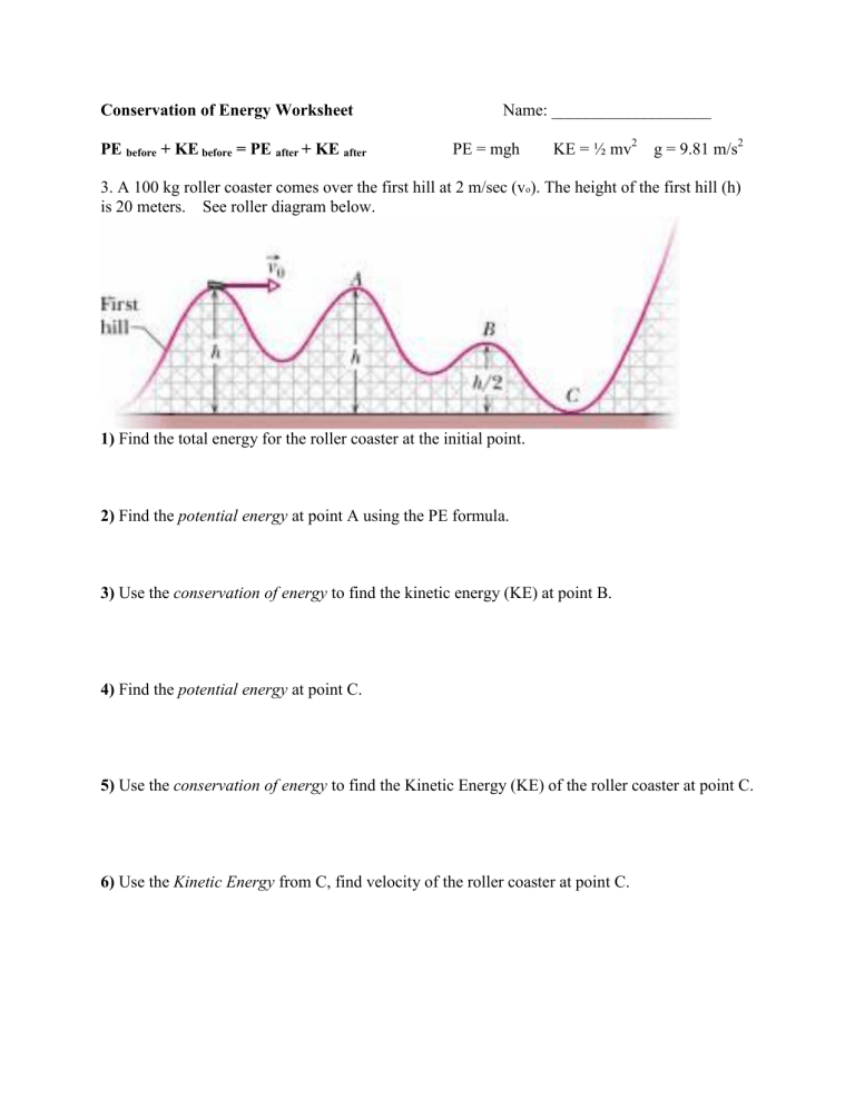 Potential energy diagrams worksheet ck-12 foundation chemistry