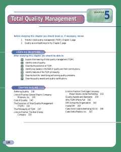 Total Quality Management (TQM) Chapter