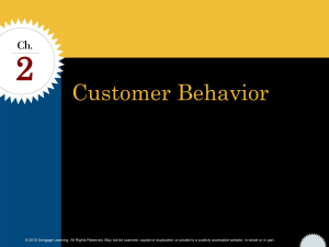 Customer Behavior: Buying Decisions & Marketing