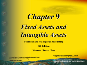 Chapter 4 - Fixed Assets and Intangibles