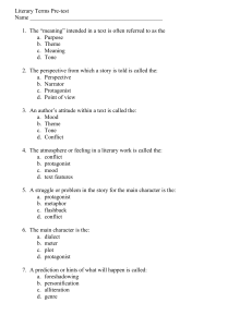 Literary Terms Test