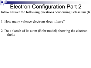 Electron configuration powerpoint
