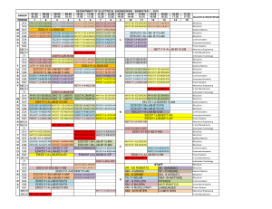 ELECTRICAL ENGINEERING-TIME TABLE-2019