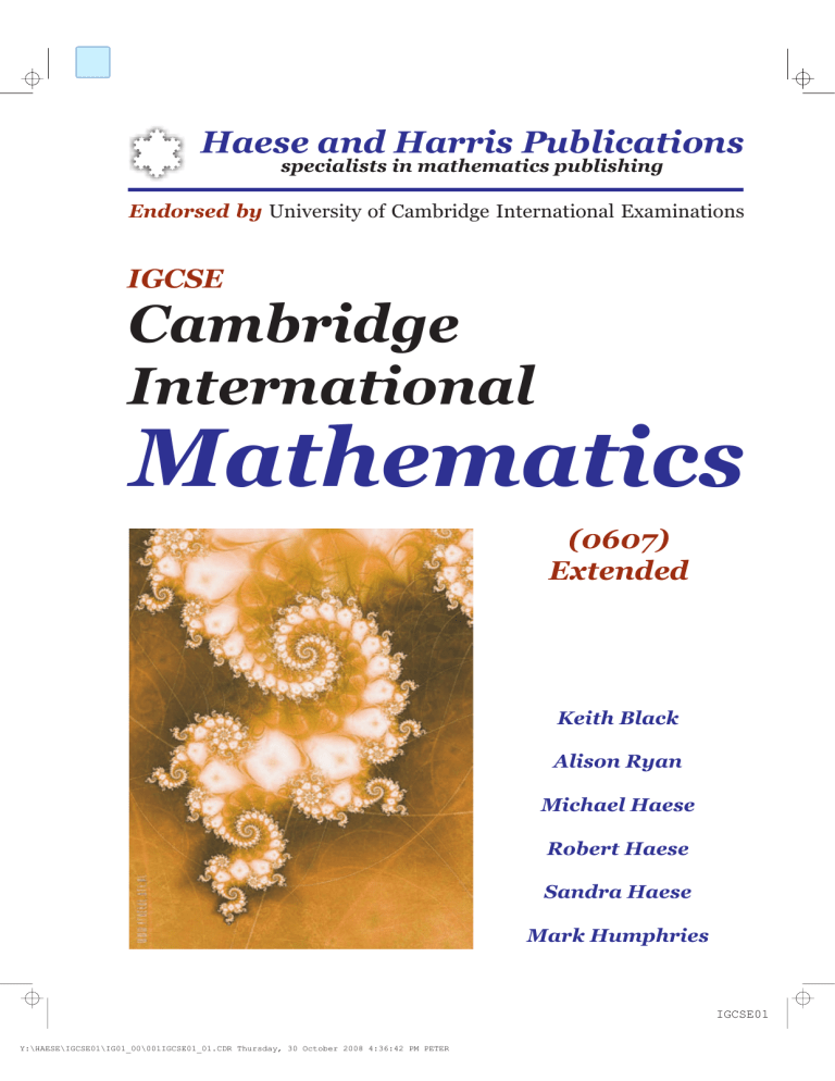 Igcse 0607 Mathematics Pdf