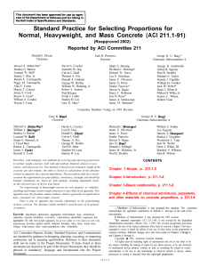 ACI 211.1-91 Concrete Mix Proportioning Standard Practice