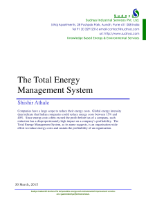 The Total Energy Management System
