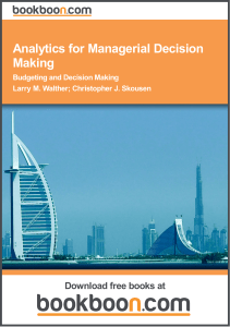 Analytics for Managerial Decision Making (Walther - Skousen)