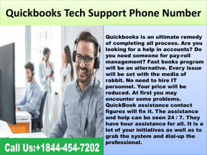 Quickbooks Technical Support Phone Number