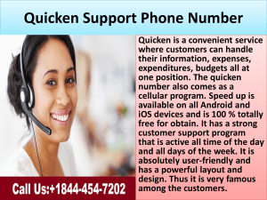Quicken Support Phone Number