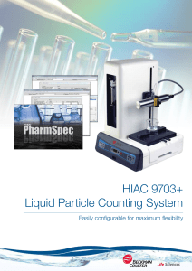 HIAC 9703 Liquid Particle