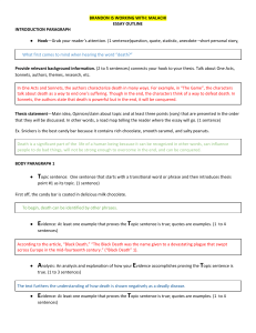 Brandon Park and Malachi Joseph - Research Paper Outline  