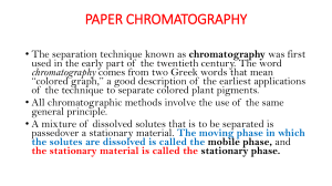 PAPER CHROMATOGRAPHY-notes