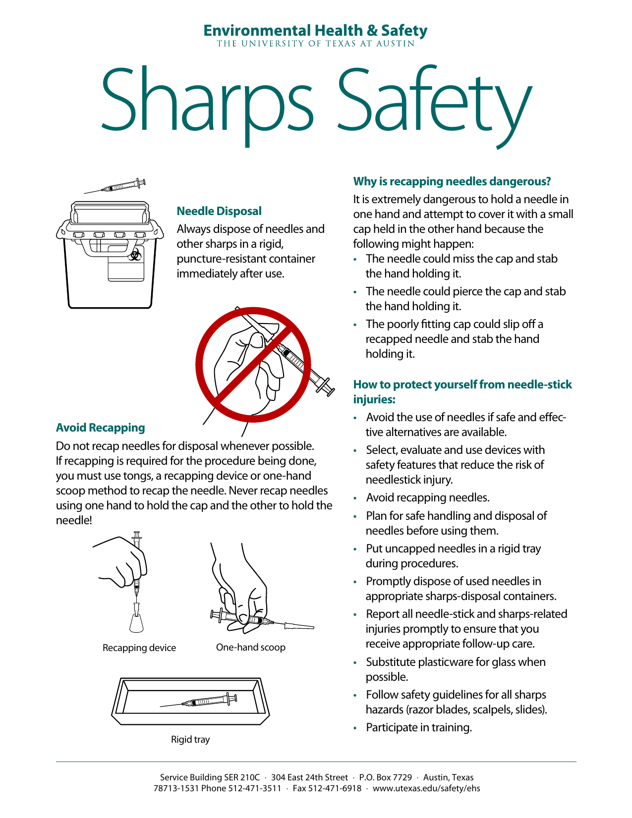 Sharps Safety Poster