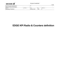 EDGE RADIO KPI Counters Definition