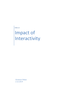  ImpactofInteractivity INM110