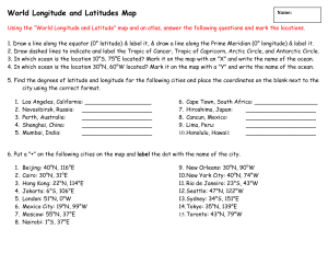 world longitude and latitudes map assignment