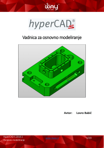 HyperCADs osnovno modeliranje