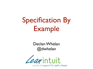 Specification by Example