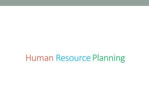 HR Planning & Job Design-1