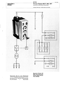 Sprecher Schuh MUT1 Technical Data - DE (1980)