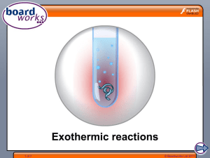 Exothermic reactions