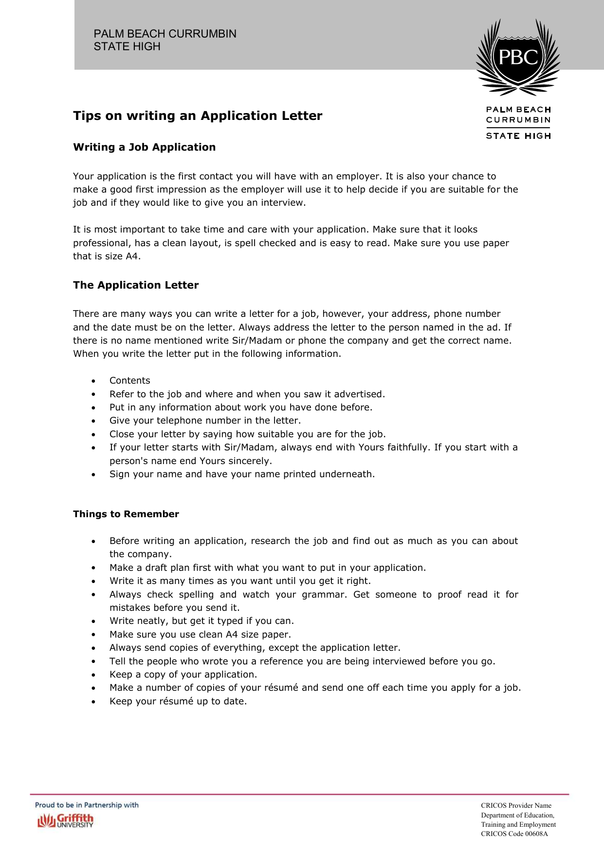 resume cover letter no name