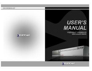 Viewsat 9000HD Manual