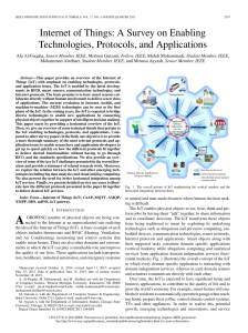 Internet of Things (IoT) Survey: Technologies & Applications