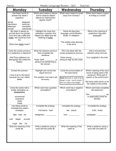 Lyla Eldani - 1 Lang Review Q4 (Word Study in- ir-)