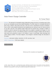 solar power charge controller