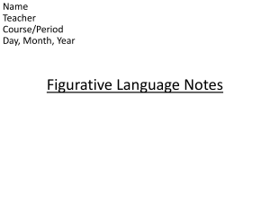 1 Figurative Language Notes