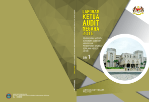 Laporan Ketua Audit Negara Mengenai Pengurusan AktivitiKewangan JabatanAgensi dan Pengurusan Syarikat Kerajaan Negeri Johor Tahun 2016 Siri 1