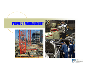 Chapter 1 Introduction to Project Management